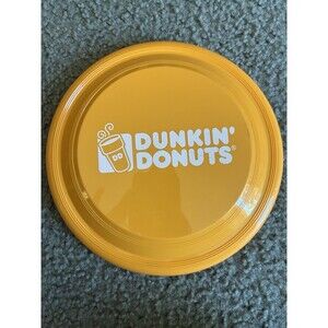 Dunkin Donuts Frisbee Orange with Logo Collectible Promo Disc Flyer